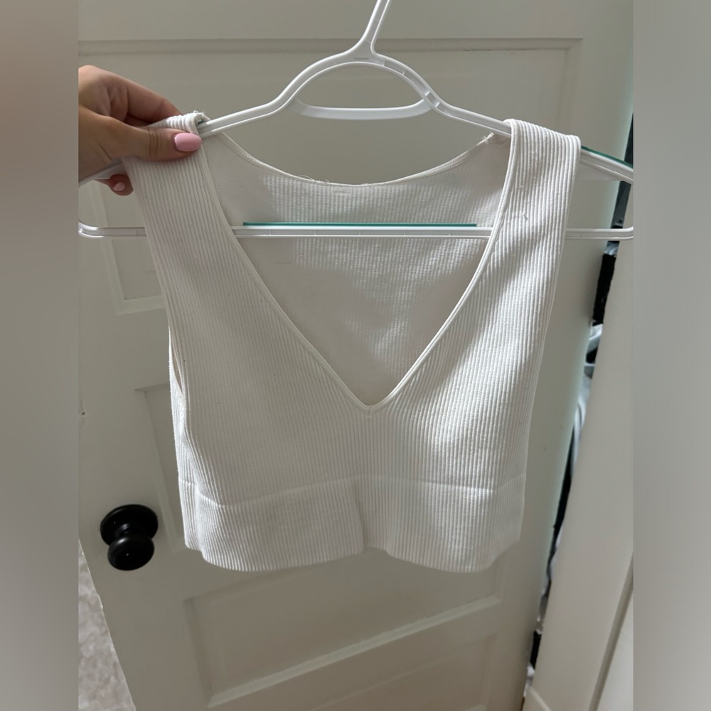 White crop top